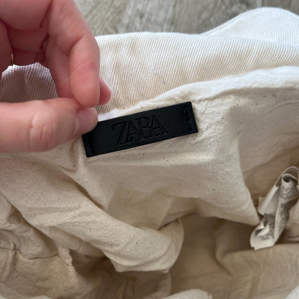 Womens Zara "Always Be Yourself" Cream Bag - Picture 7 of 7